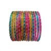 Raindrops Bangles Kannadi Valayal Multicolour - Pack of 12 Bangles (1 Dozen) - Glass Bangles for Women - Thumbnail Image 4