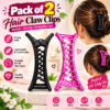 Hair Claw Clips 2 Different Colours - Thumbnail Image 1
