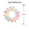 Pastel Pearl Beaded Spiral Hair Rubber Band Pack of 3 – Stylish Elastic Coil Ponytail Holder for Women and Girls | No Crease Telephone Wire Hair Tie - Thumbnail Image 7