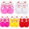 Baby Hair Clip Set for Girls 1 Pair - Adorable Bow and Flower Designs Hair Pin Soft, Lightweight, and Stylish - Thumbnail Image 2