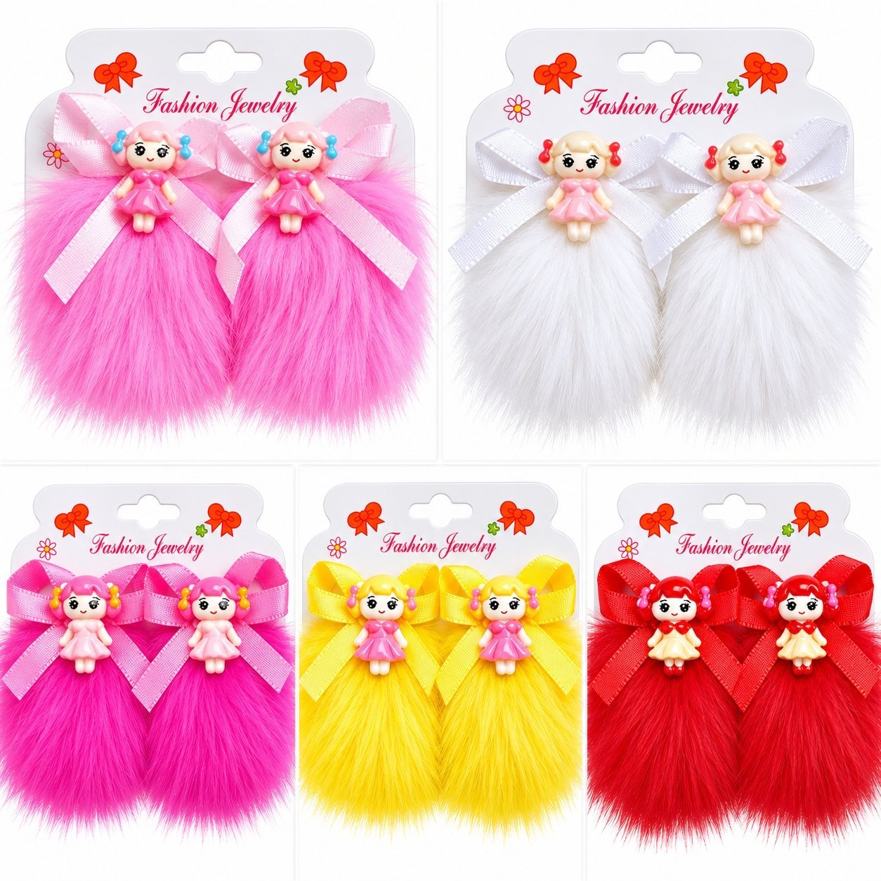 Baby Hair Clip Set for Girls 1 Pair - Adorable Bow and Flower Designs Hair Pin Soft, Lightweight, and Stylish - Image 2