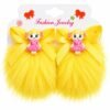Baby Hair Clip Set for Girls 1 Pair - Adorable Bow and Flower Designs Hair Pin Soft, Lightweight, and Stylish - Thumbnail Image 6