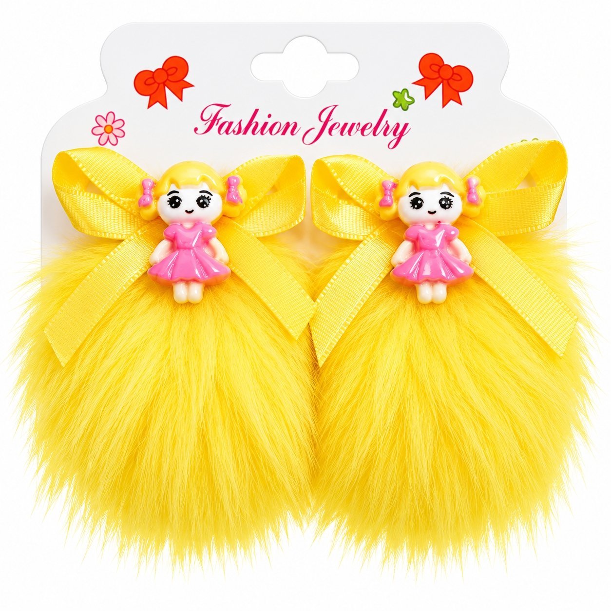 Baby Hair Clip Set for Girls 1 Pair - Adorable Bow and Flower Designs Hair Pin Soft, Lightweight, and Stylish - Image 6