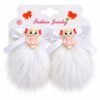 Baby Hair Clip Set for Girls 1 Pair - Adorable Bow and Flower Designs Hair Pin Soft, Lightweight, and Stylish - Thumbnail Image 4