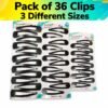KM Tic Tak Hair Pins for Womens | Black Metal Hair Clip Matte Finish | 36 Pins - Thumbnail Image 1