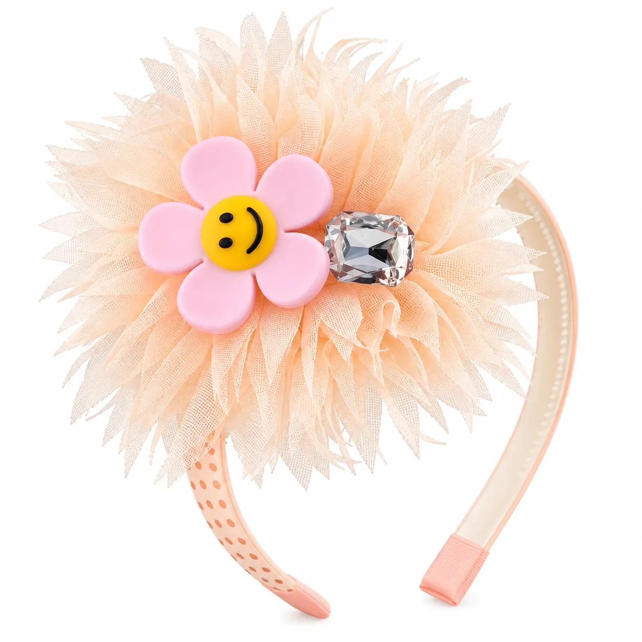 Sunflower Shaped Baby Hair Reeth - Light Orange - Image 1
