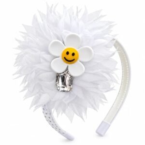 Sunflower Shaped Baby Hair Reeth - White