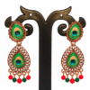 Peacock Feather Colour Earrings - Set of 3 Earrings - Thumbnail Image 2