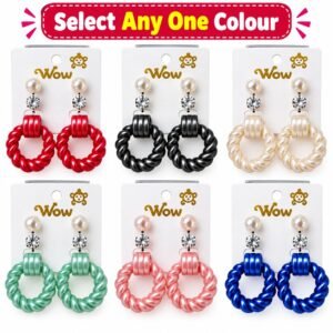 3 in 1 Twisted Earrings (Pack of 1 Set)