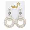 3 in 1 Twisted Earrings (Pack of 1 Set) - Thumbnail Image 4