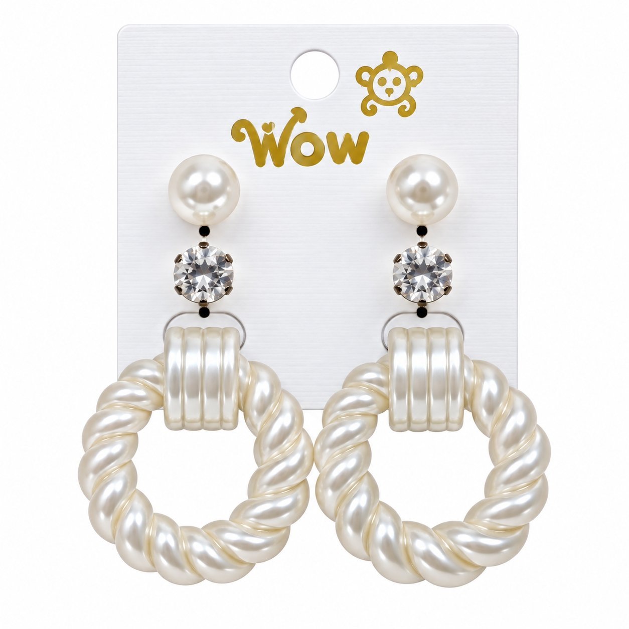 3 in 1 Twisted Earrings (Pack of 1 Set) - Image 4