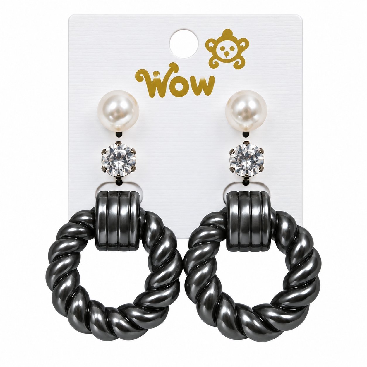 3 in 1 Twisted Earrings (Pack of 1 Set) - Image 8