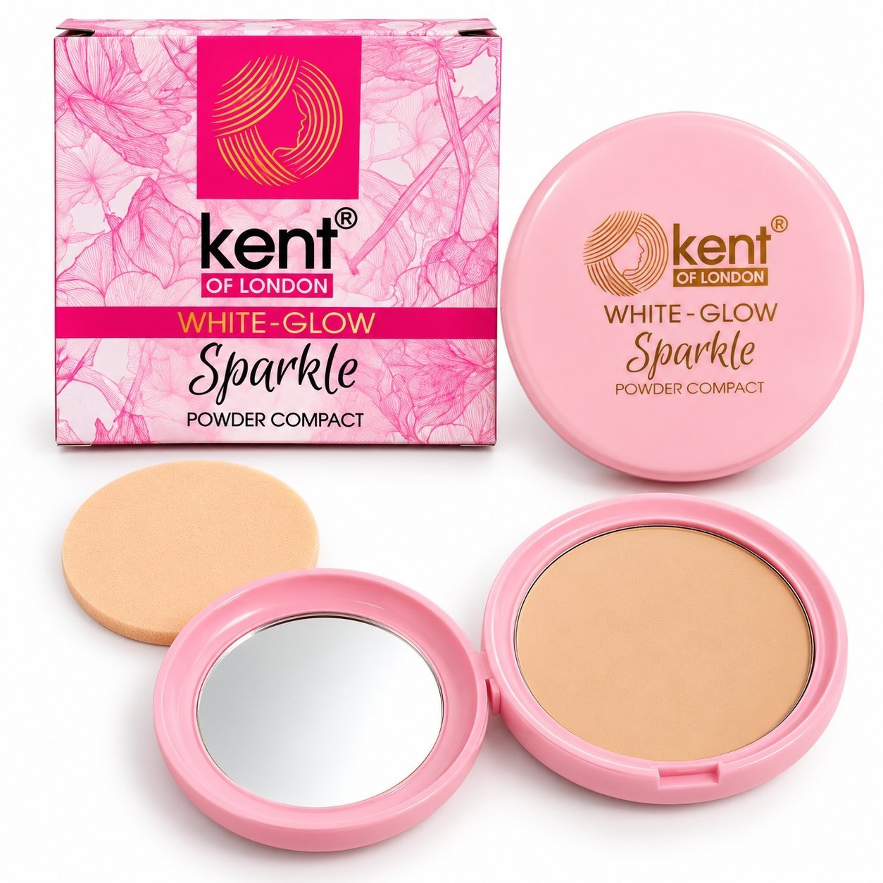 Kent of London White Glow Sparkle Compact Powder - Image 2
