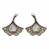 Elegant Heart Stone Floral Earrings for Women & Girls | Stylish Crystal Earrings - Thumbnail Image 2