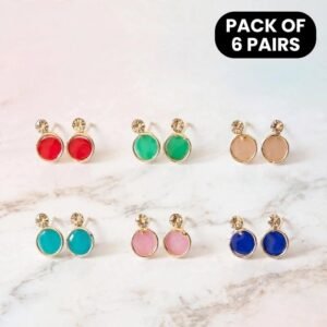 Multicoloured 6Pcs Earrings