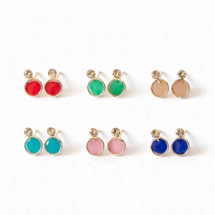 Multicoloured 6Pcs Earrings - Image 2