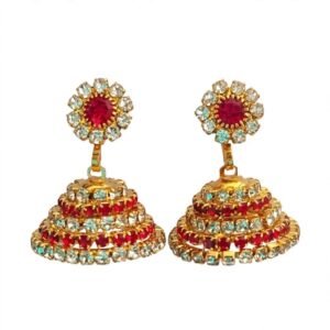 Red Jimikki Earrings 1Pcs