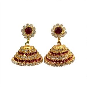 Maroon Jimikki Earrings 1Pcs