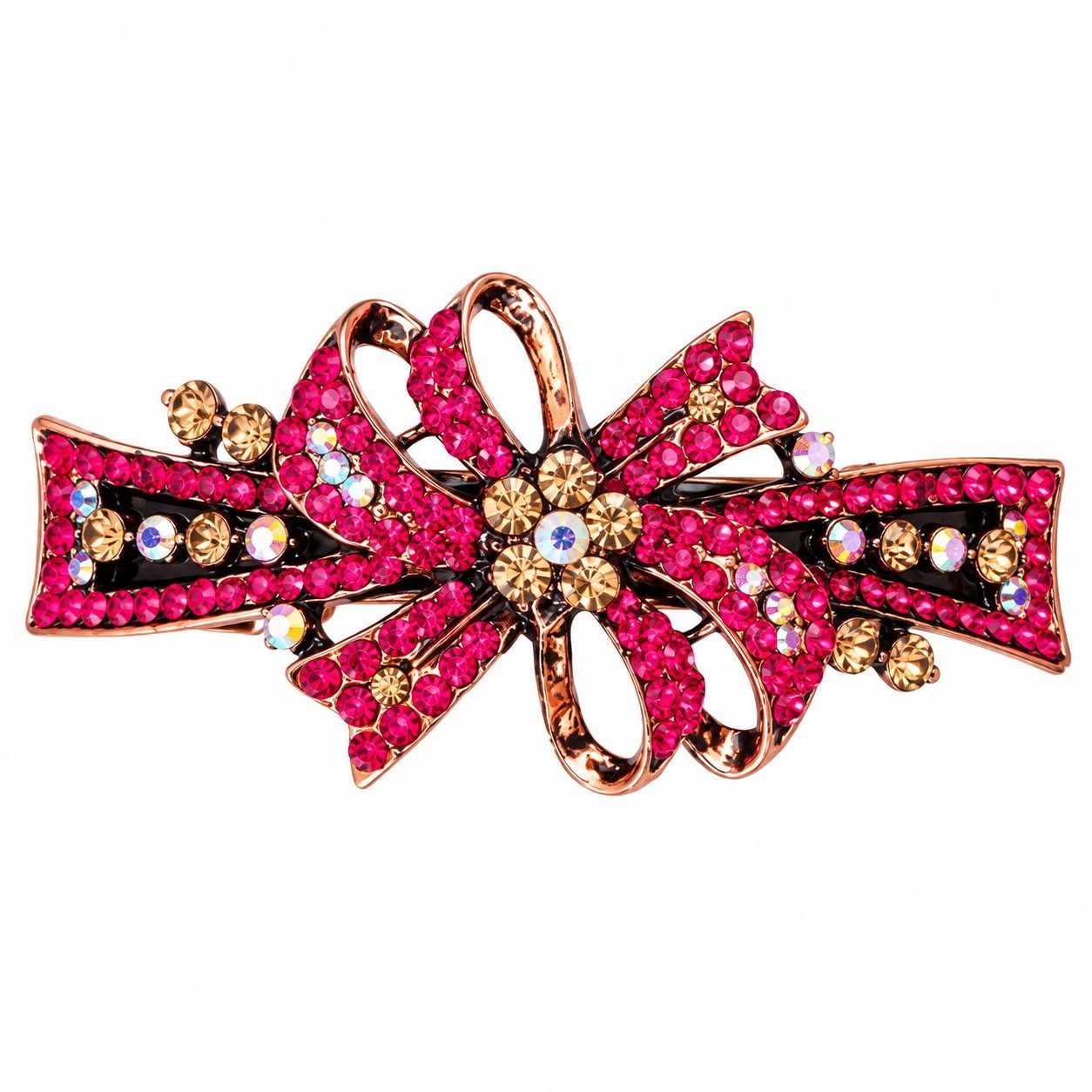JP Hair Clips For Women Alloy Rhinestone Hair Pins For Women And Girls Stylish Latest Flare Clips - Image 2