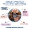 Donut Shaped Kids Hair Accessories Set Model 2 - Thumbnail Image 2