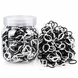 Baby Disco Elastic Rubber Band - Black & White Mix