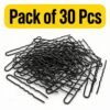 Black Metal U-Pins | Juda Pin | Jura Pin | Bun Hair Pin for Women & Girls | 5.5cm U-Shape Secure Hair Pins for Juda & Hairstyling - 30 Pcs - Thumbnail Image 1