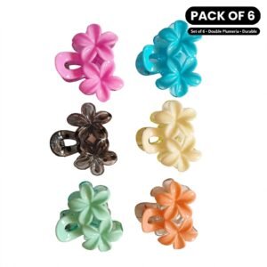 Women's Stylish Floral Hair Clip Pack of 6