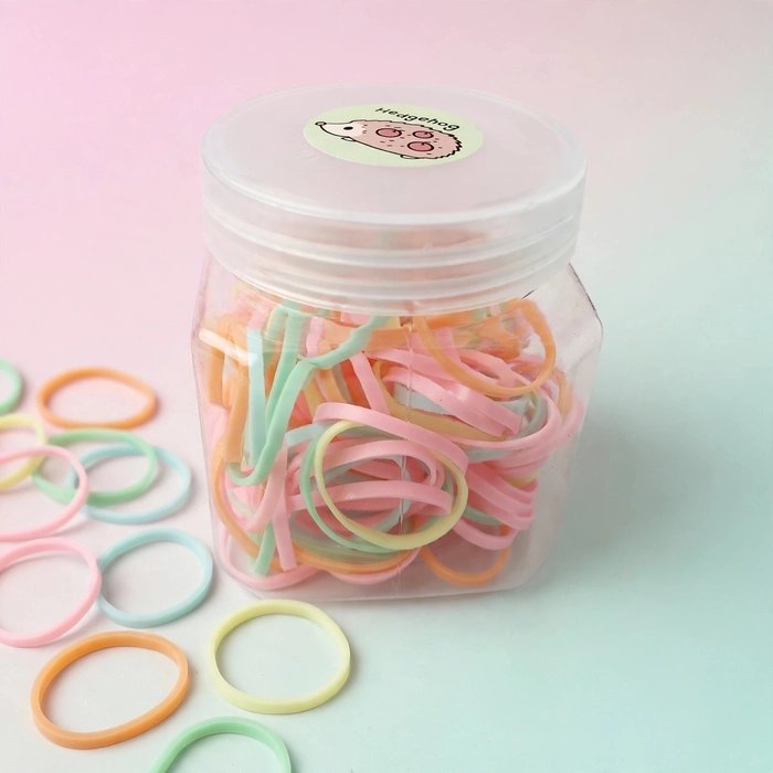 Baby Rubber Elastic Hair Bands (Pack of 140+ Pcs) - Image 2
