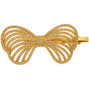 Golden Butterfly Shaped Center Clip for Hair
