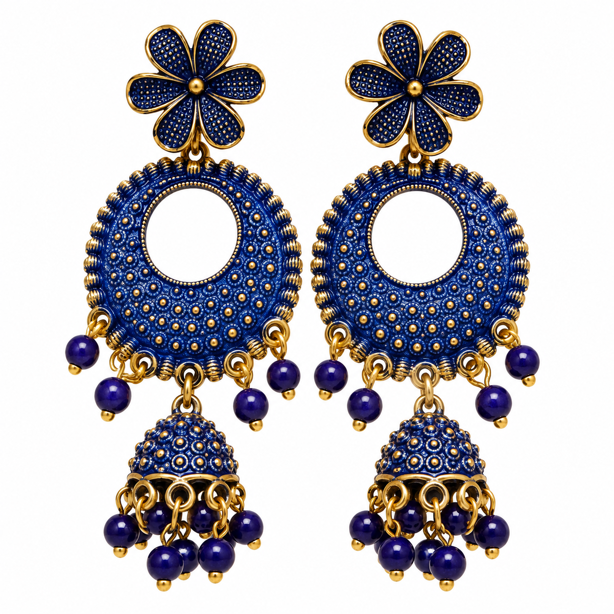 Jimikki Earrings - Desiner Jhumka (1Pair) | ER016 - Image 8