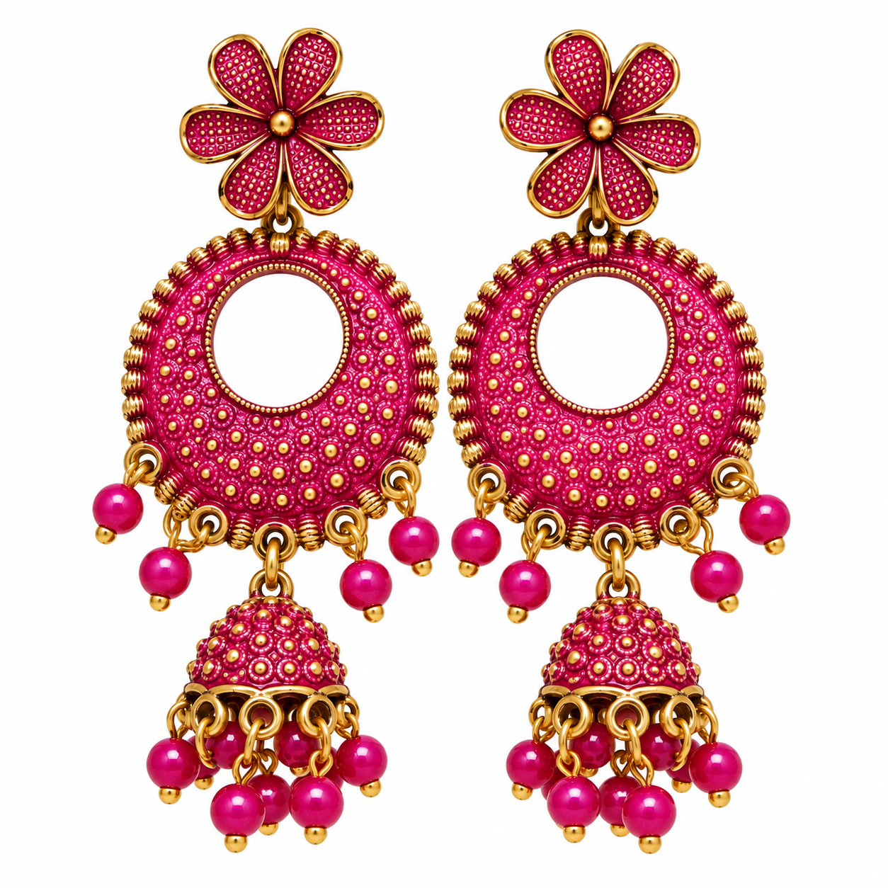 Jimikki Earrings - Desiner Jhumka (1Pair) | ER016 - Image 7