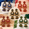 Jimikki Earrings - Desiner Jhumka (1Pair) | ER016 - Thumbnail Image 2