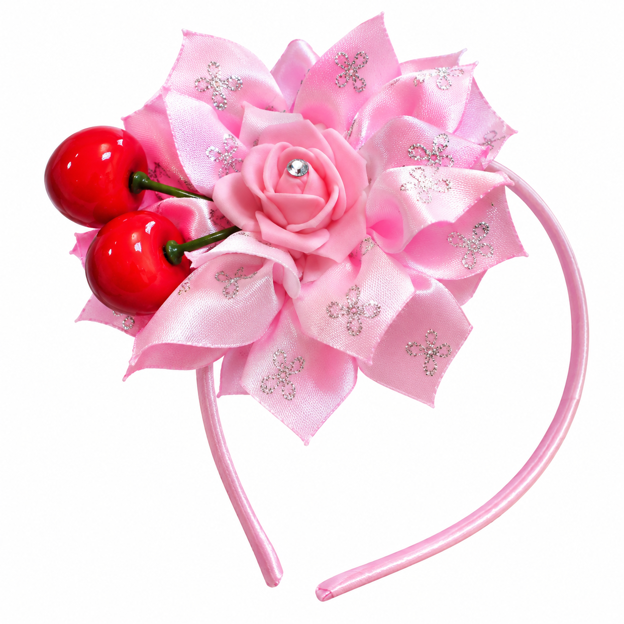 Cherry Hat Hairband | Pink Baby Headband | Reeth | 1Pcs - Image 3