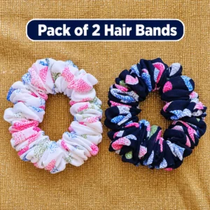 Floral Pattern Hair Band - Pack of 2 Pcs