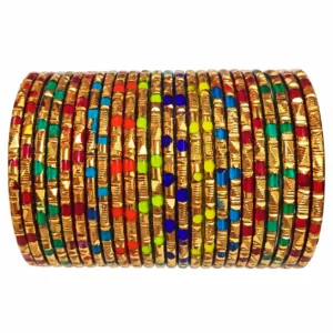 Valaikappu Valayal| Baby Shower Glass Bangles for Women 24 Bangles Set